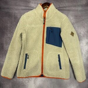 Eddie Bauer Jacket Women Size‎ Small Sherpa Fleece Full Zip